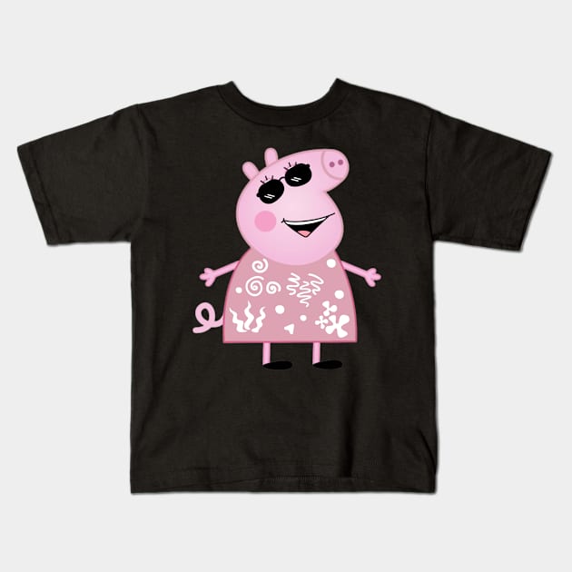 McQuoid Peipa Pig Kids T-Shirt by Tee Shop